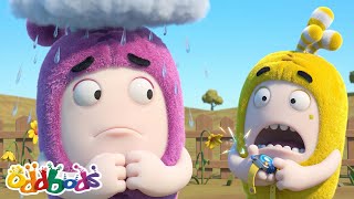 garden party disaster newt s permanent rain cloud oddbods