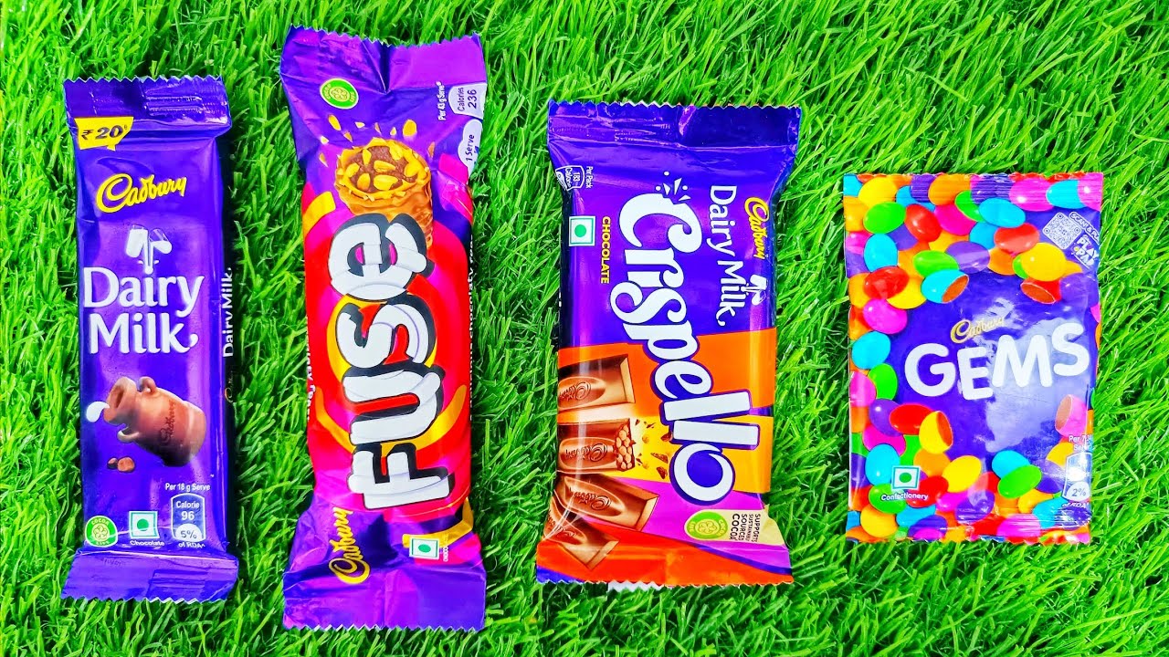 Fuse vs Crispello vs Dairy Milk vs Gems | Asmr of Chocolates and Candys 