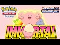 Immortal BLISSEY EX buffed by LUGIA EX, Ho-oh EX, supporter Will, Irida etc at Pokemon TCG Pocket