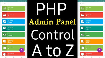 Php Admin Panel Tutorial Bangla|Php Admin Panel For Android App