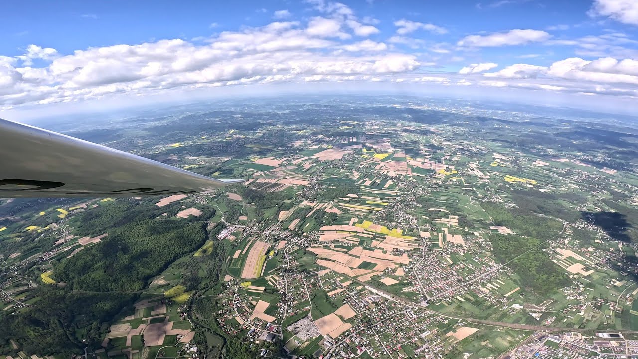 Lot szybowcem SZD 30 Pirat C | Wiosenna termika - EPKR Krosno