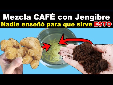 <strong>Mezcla</strong> CAFÉ y JENGIBRE y Tómalo Lo que pasa en 1 Semana te sorprenderá !