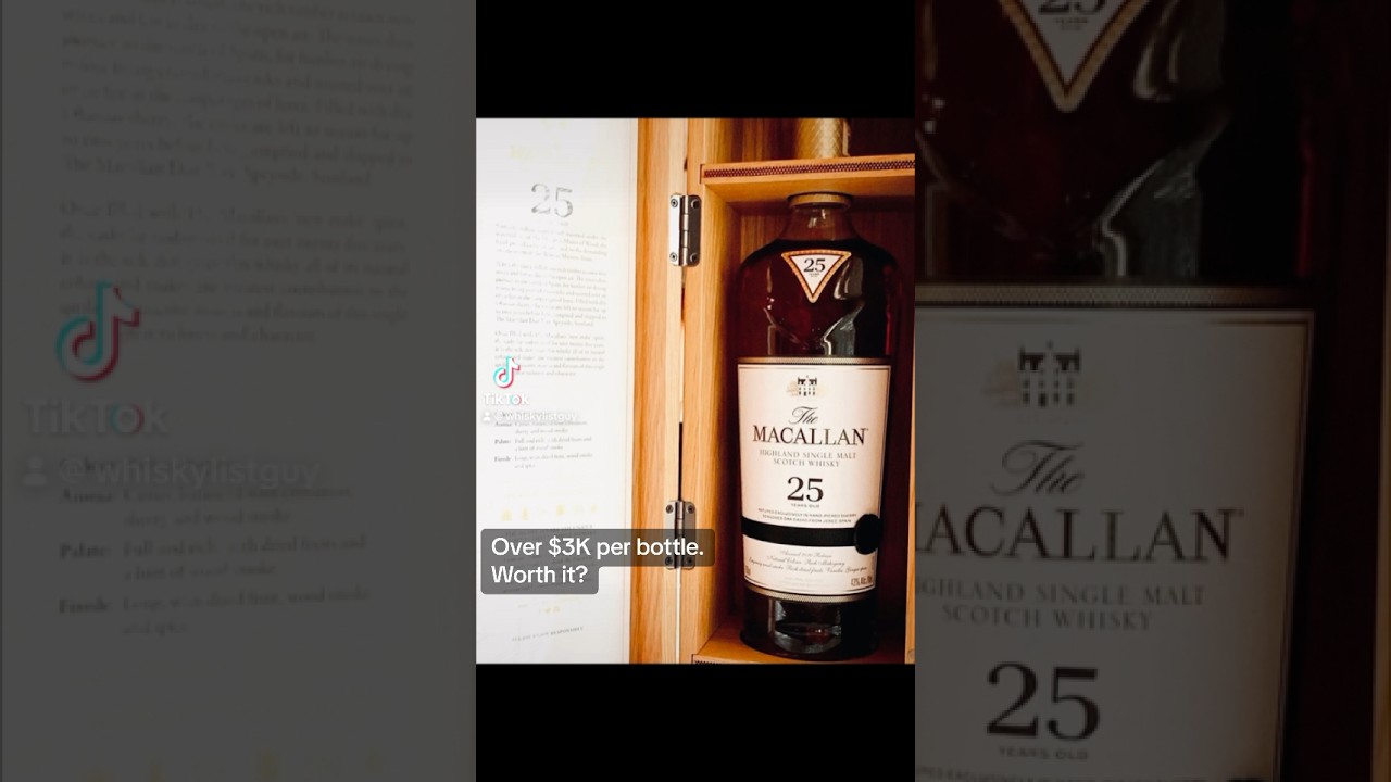 Macallan 25 Year Old Single Malt Scotch Whisky | Worth It?