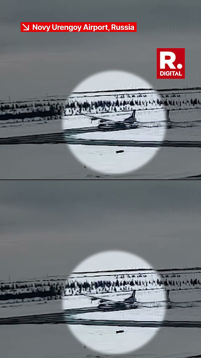 Cargo Aircraft Goes On Snowdrift After Landing Gear Failure in Russia's Novy Urengoy Airport