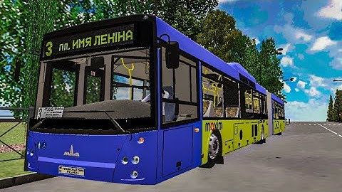 Поездка на автобусе МАЗ-215.169. Маршрут №3. С информатором! Proton Bus Simulator