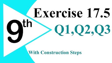 35- Exercise 17.5 Q1,Q2,Q3 |Rectangle to Square transformation.|Class 9 Mathematics (Sci)