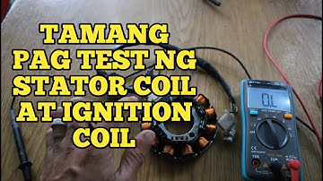 Tamang pag test ng Stator Coil- Ignition Coil-fulsher gamit ang Digital Tester how to test stator