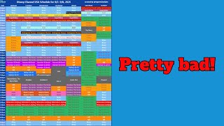 DisneyChannel's Schedule is REALLY BAD! (So I tired to fix it)