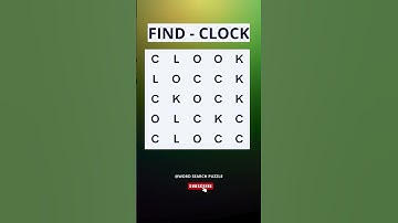 Find CLOCK  in this word search 🔎 #WordSearch #BrainChallenge #FindTheWord #HiddenWord #puzzletime