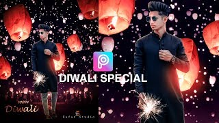 DIWALI SPECIAL PHOTO EDITING CONCEPT | CREATIVE DEEPAVALI MANIPULATION | PicsArt Tutorial 2019 screenshot 4