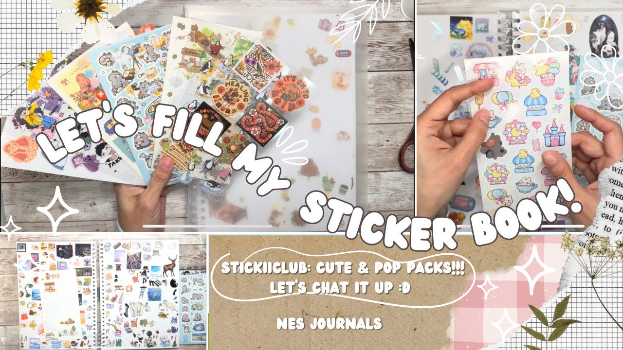 Let’s fill my sticker book and chat it up!  // Stickiiclub : Cute and Pop Packs 