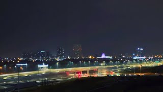 Dubai Night View With Relaxing Music & Rain Sounds  Background Music, Sleep Music