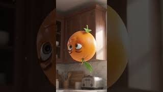 🍊 The Orange’s Epic Superhero Landing#shotsvideo # #animation #3danimation #funny