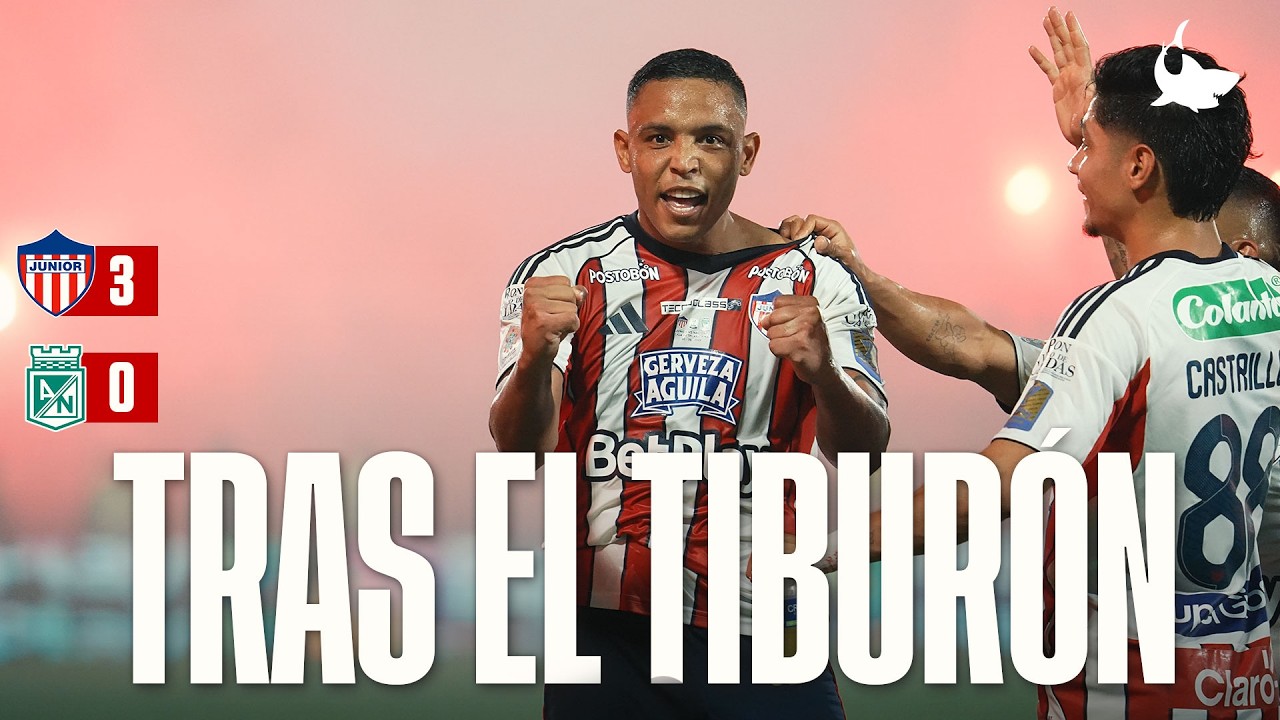 Junior arrasó 3-0 a Nacional y dejó una final inolvidable