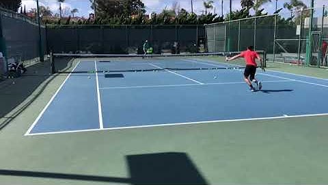 Return of serve point with Joel Myers