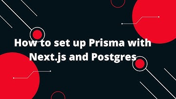 Next.js 14 Tutorial #20 How to set up Prisma with Next.js and Postgres