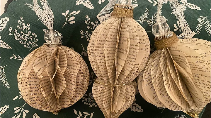 DIY Vintage style Honeycomb Ornaments