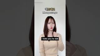 How Koreans Say i Told You To 