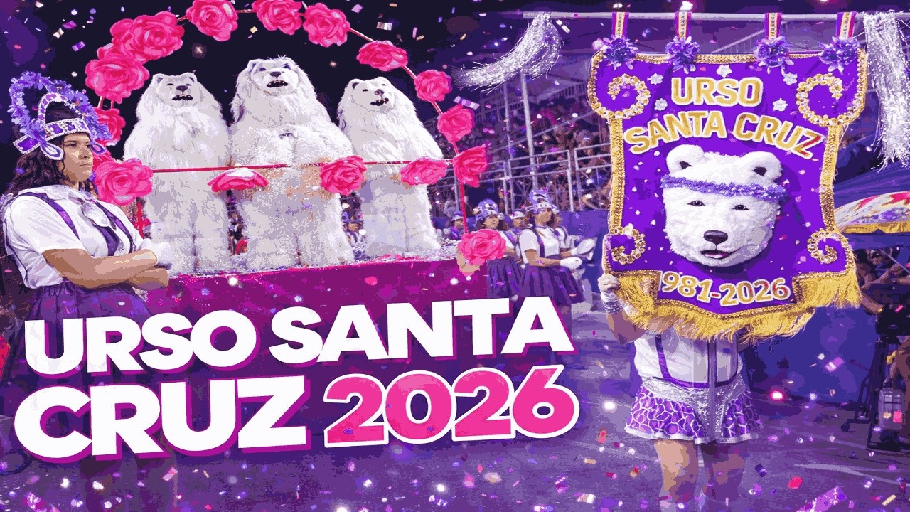 Urso Santa Cruz 2026 | Desfile Oficial | Carnaval Tradição de João Pessoa