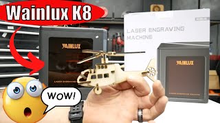 Best compact laser engraver Wainlux K8, Easy to Use, Built in Camera