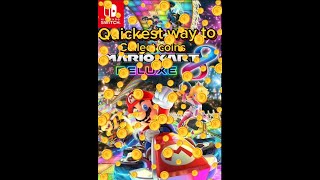 Mario kart 8 deluxe - Quick coin collection trick (10 coins in 30 seconds)