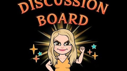 How to access discussion board