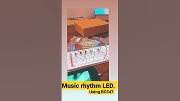 music rhythm LED flashlight  using bc547 transistor. #shorts #electrinics