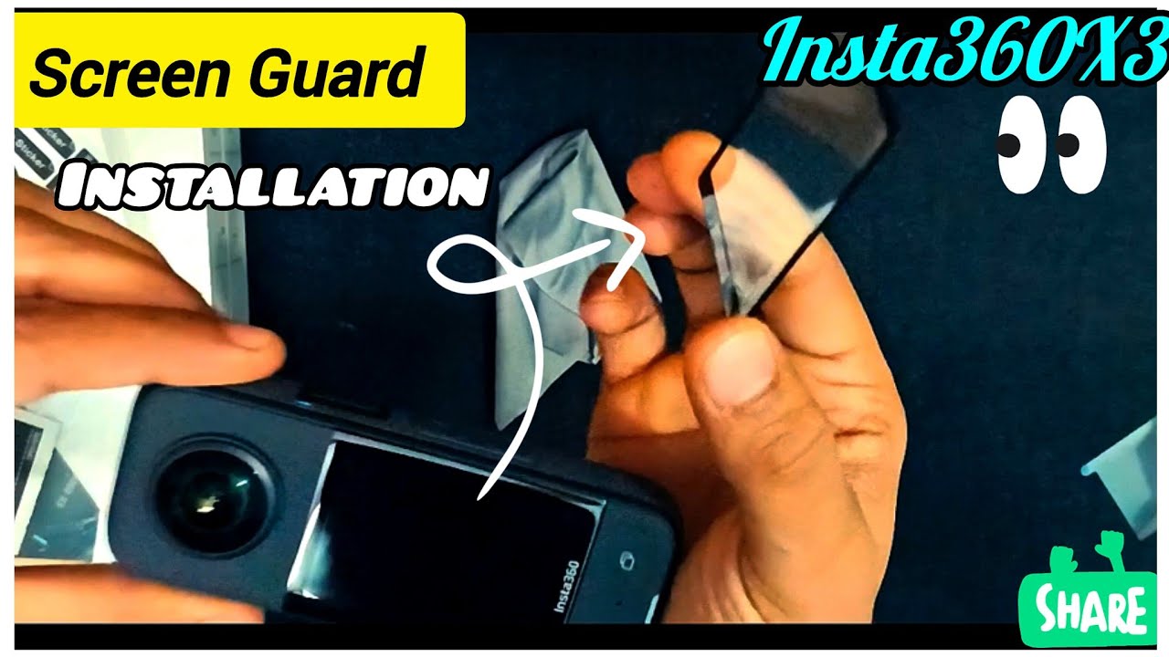 How To Install Screen Guard On Insta 360 One X3 💯 | Screen Protection Guard For Insta360X3.