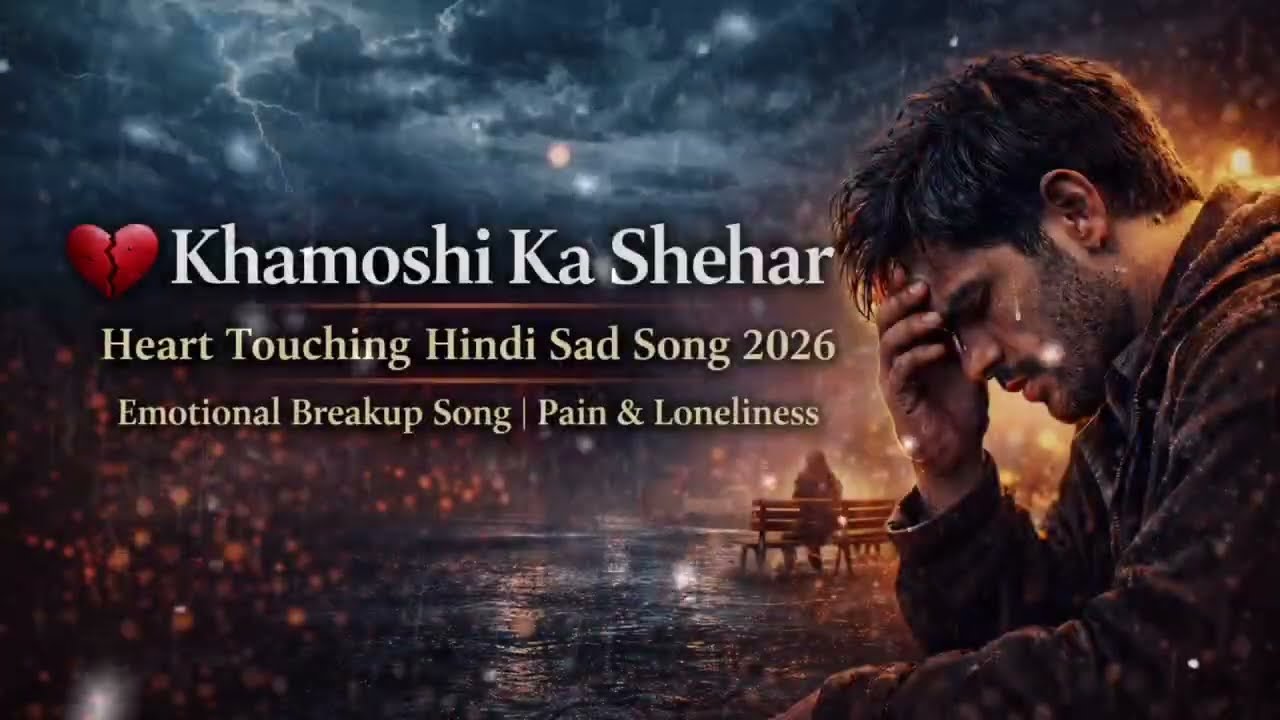 💔 Khamoshi Ka Shehar | Heart Touching Hindi Sad Song 2026| 😭 Breakup Song | Pain & Loneliness