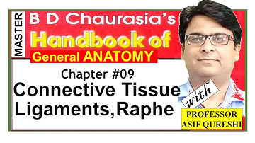Chapter#9 | BD Chaurasia General Anatomy | Connective Tissue | Ligament | Raphe | Dr Asif Lectures