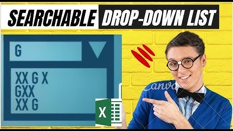 Searchable Drop Down List in Excel with FILTER Function #excel #exceltutorial