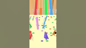 Bridge Race 3D Mobile Game walkthrough all levels android ios #shorts #game #race #fun #3d #viral