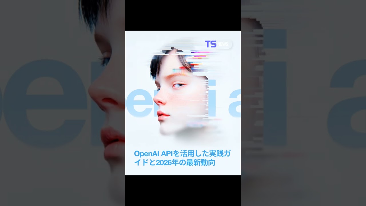 OpenAI APIは、企業のAI活用を加速させる重要な基盤です。⚙️