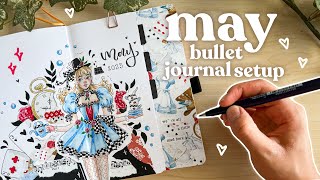 MAY 2023 bullet journal setup 🎩✨ plan with me