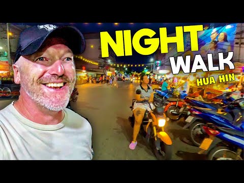 Hua Hin Thailand - Night Walk Around My Area