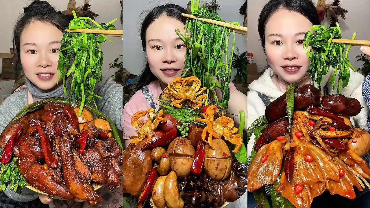 👩‍🍳🔥 Yummy Homemade Dishes – Hot and Ready! Enjoy Meat, Fish & Fresh Boiled Greens!🥩 🌶️