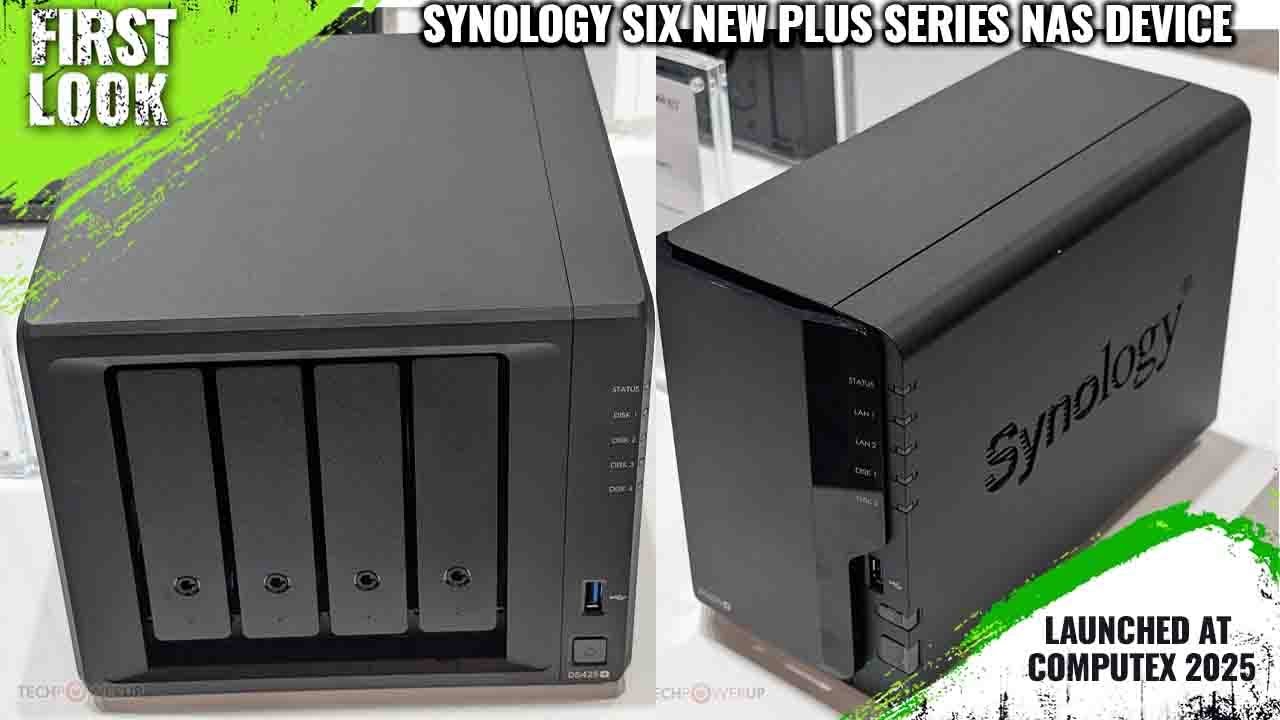 Synology New Plus Series DS225+,  DS425+ And DS225+, DS725+, DS1525+ and DS1825+ Launched @ Computex