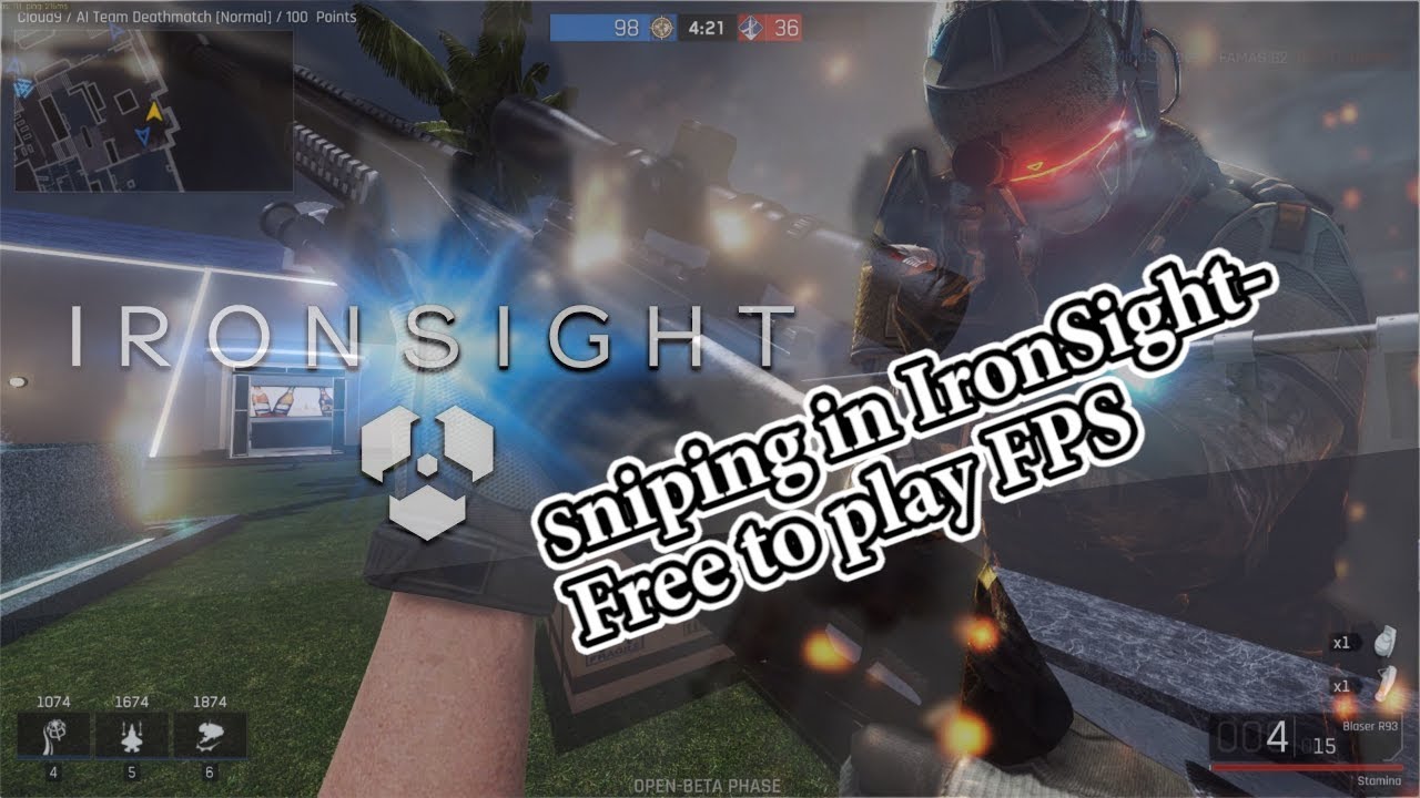 Ironsight Free FPS- Sniping with blaser R93 | Ironsight gameplay 2019