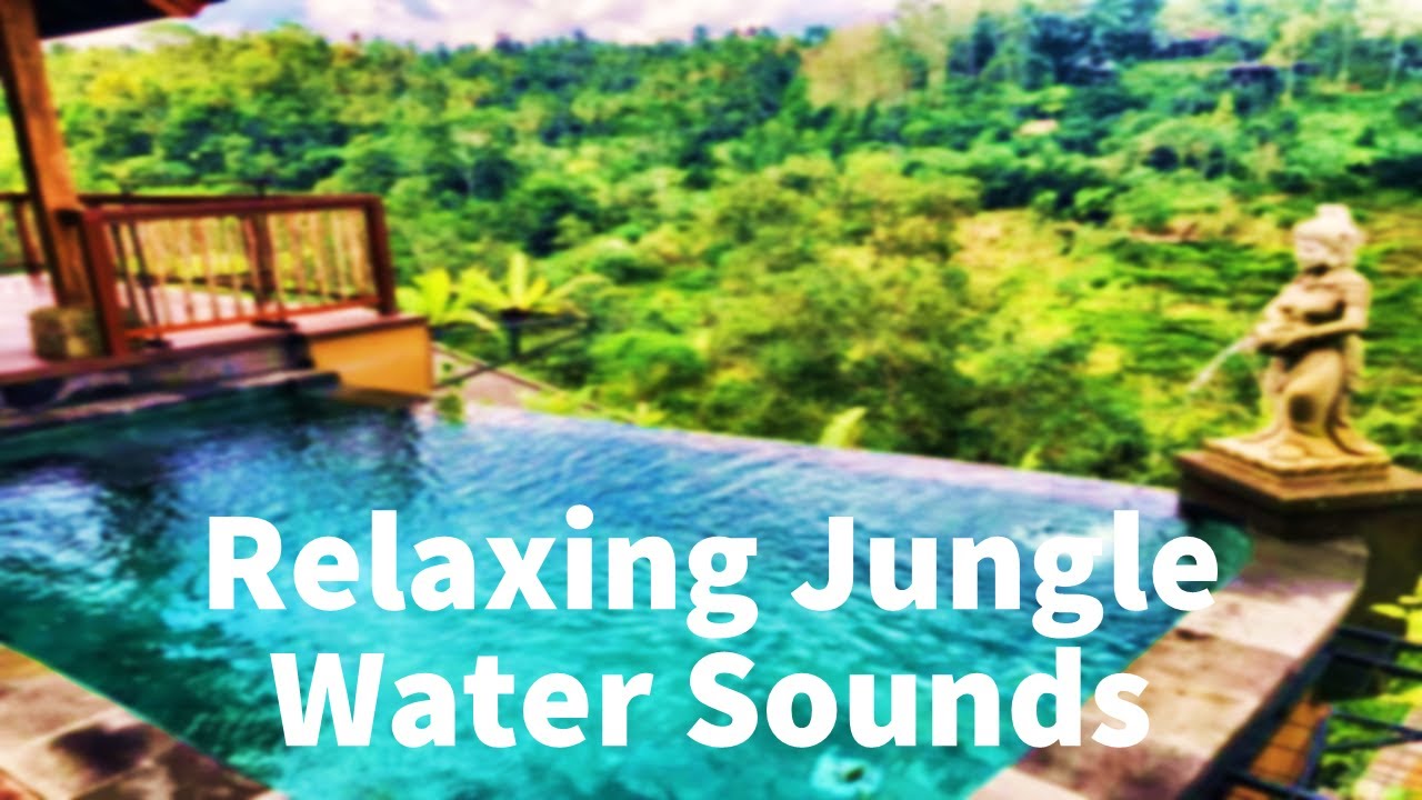 Bali Ubud Jungle Villa ASMR | 1 Hour Water Fountain Sounds for Sleep, Study & Relaxation