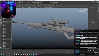 Sci-fi Weapon Modeling Livestream