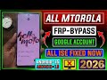 All Motorola Frp Remove ✓ Google Account Bypass ! All Isue Fixed Now | Android 13,14 Without Pc 2026