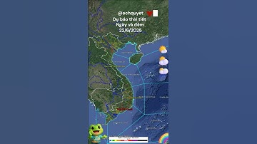 thời tiết hôm nay có đẹp? Dự báo thời tiết ngày 22/6/2025 #echquyet #dubaothoitiet
