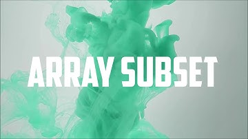 14  ARRAY SUBSET