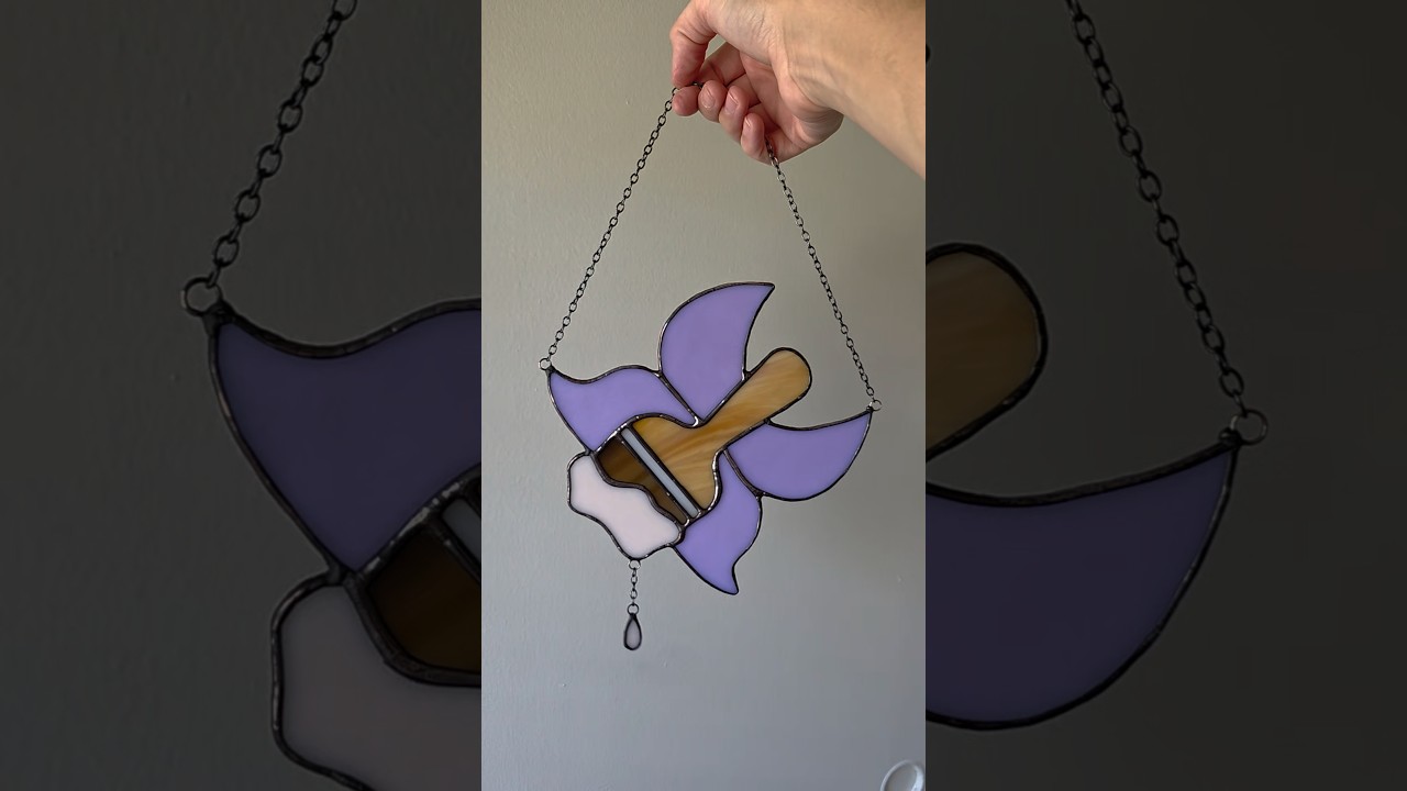 I made a stained glass Faerie Paint Brush from Neopets! 