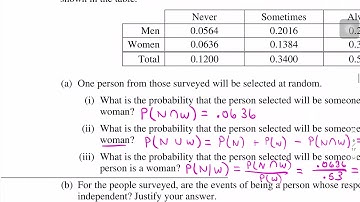 AP Stats 2019 FRQ #3