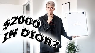 I SPENT $2000 AT DIOR - WAS IT WORTH IT!? Dior Men’s Saddle Bag Unboxing