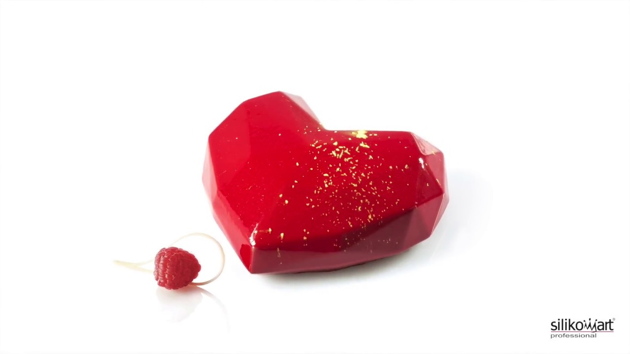 Moule Silicone Coeur Origami 15x13,5 cm SilikoMart Professional YouTube
