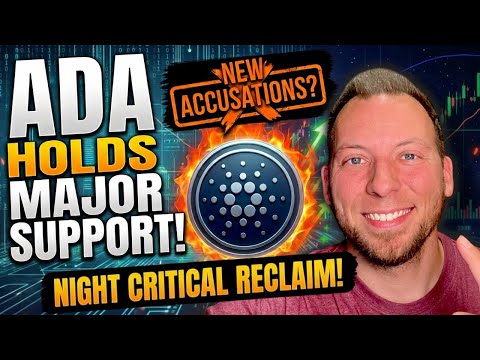 CARDANO - ADA Holds Major Support! NIGHT Reclaims Critical Level! More Cardano Accusations?