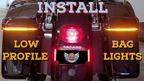 #howto install #customdynamics Low Profile BAGZ LEDs. Complete step by step #electraglidestandard
