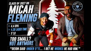 3⭐️ CB, 4.36 Speed, 4.4 GPA & 15  D1 Offers Meet Micah Fleming!